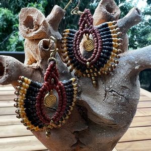 Earrings from Oaxaca, Mexico